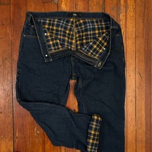 Fleece Lined Men’s Work Pants Berkeley Jensen size 38x32